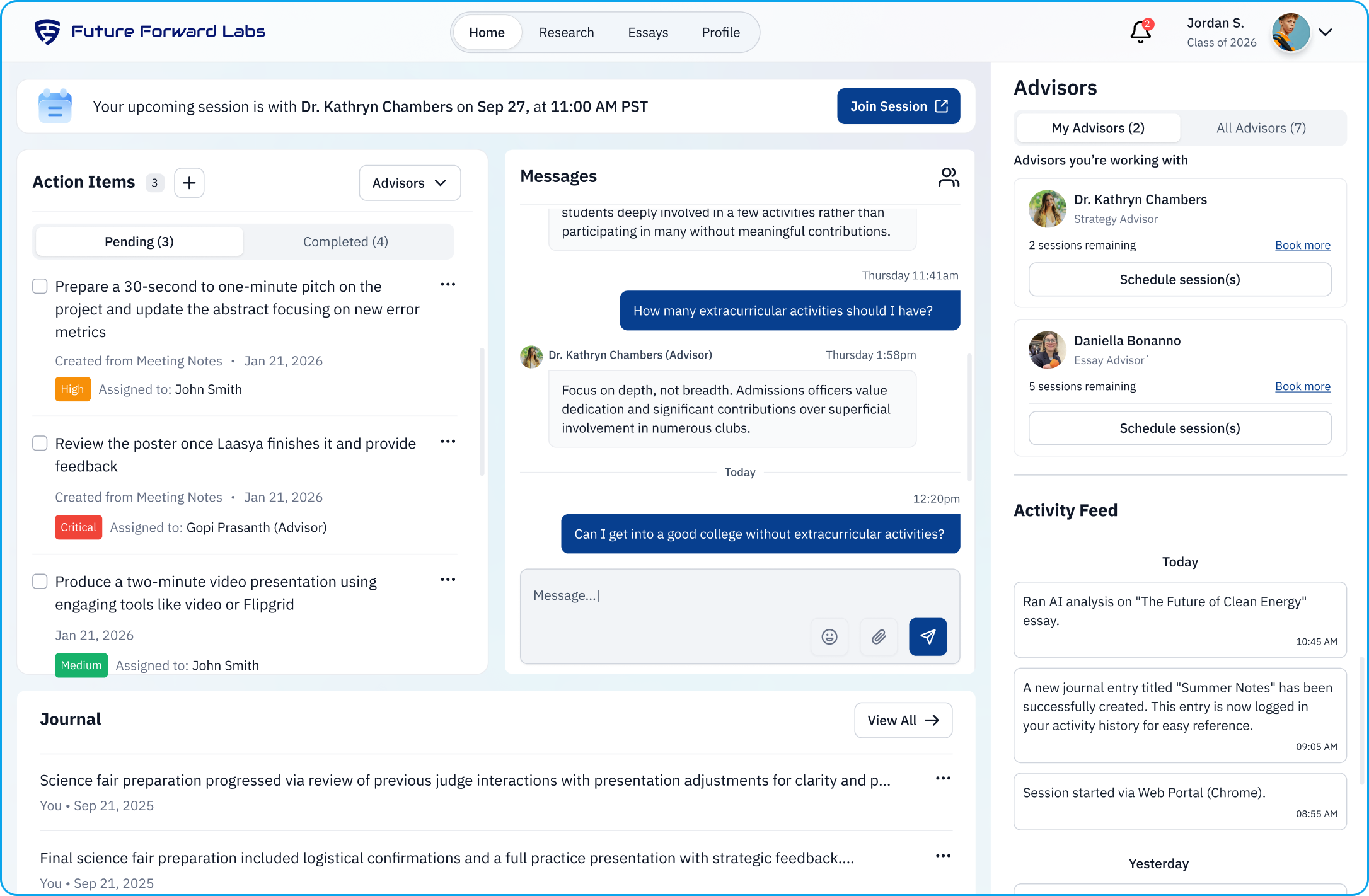 Portal Messaging Dashboard