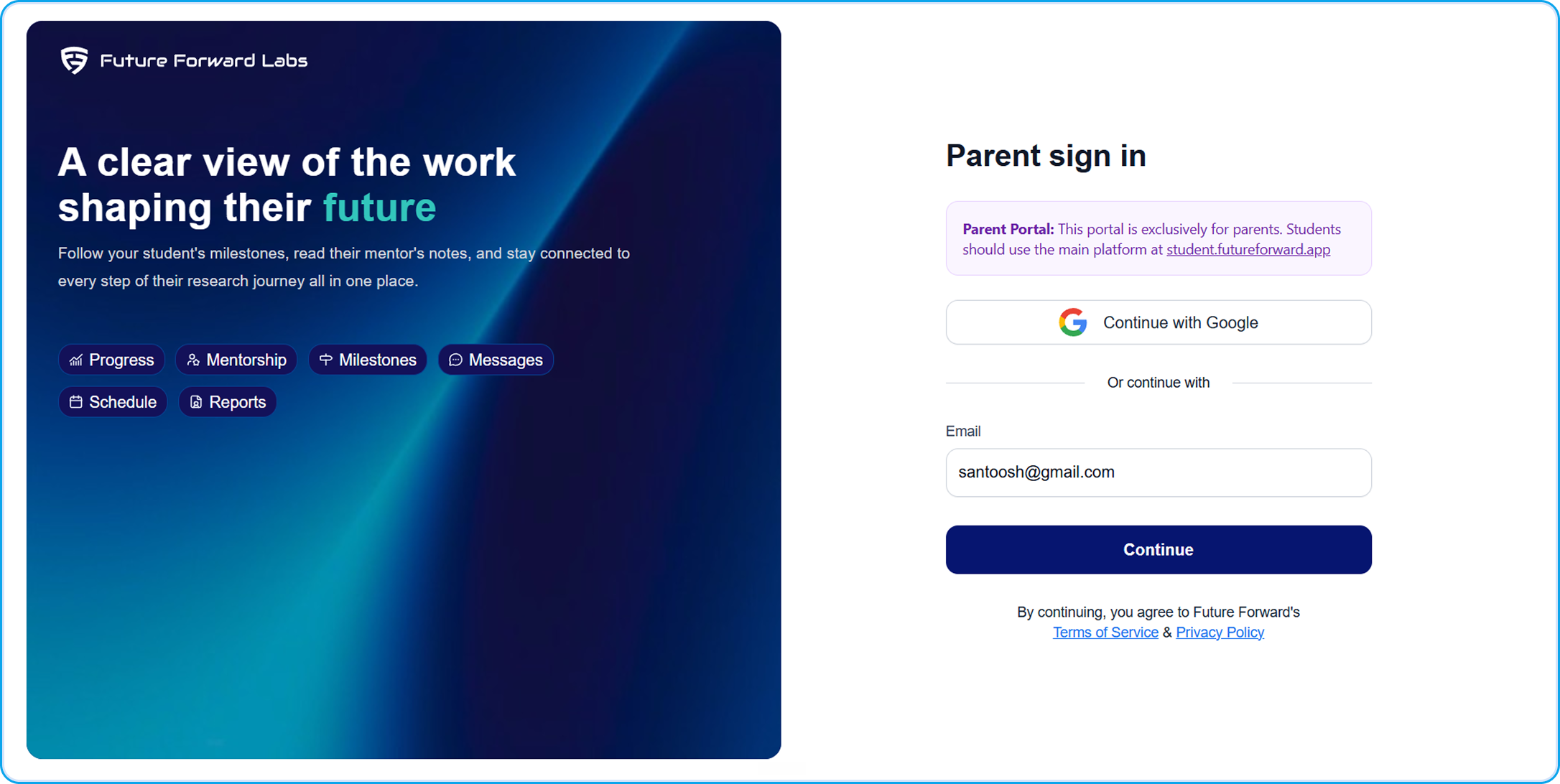 Parent Portal Sign In