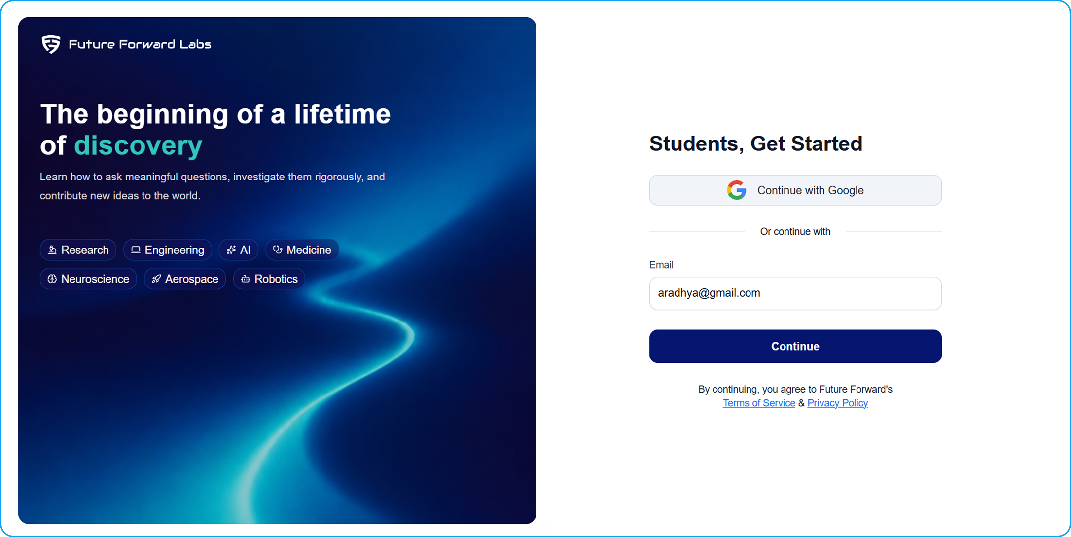 Student Portal Sign Up